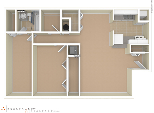 2 Bedroom: Beds - 2: Baths - 1: SqFt Range - 804 to 804