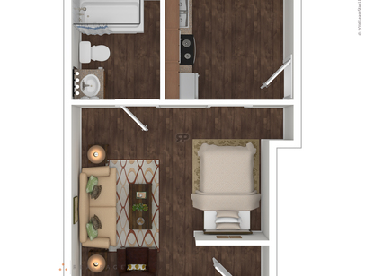 Studio: Beds - Studio: Baths - 1: SqFt Range - 413 to 413
