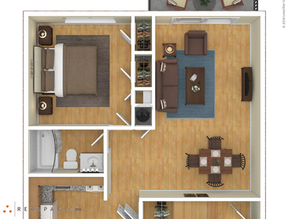 One Bedroom  One Bath: Beds - 1: Baths - 1: SqFt Range - 600 to 600