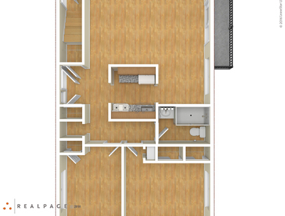 Two Bedroom One Bath: Beds - 2: Baths - 1: SqFt Range - 890 to 890