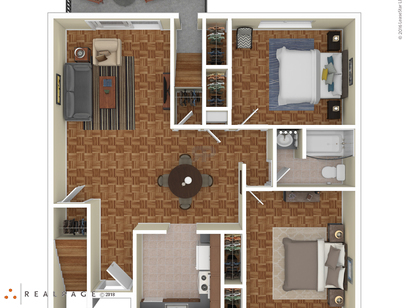 2 Bed 1 Bath: Beds - 2: Baths - 1: SqFt Range - 948 to 948