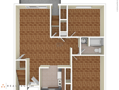 2 Bed 1 Bath: Beds - 2: Baths - 1: SqFt Range - 948 to 948