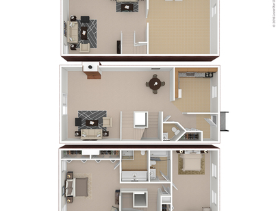 Davidson Townhouse I: Beds - 2: Baths - 2.5: SqFt Range - 1944 to 1944