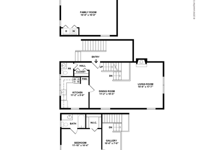 Franklin Townhouse: Beds - 1: Baths - 1.5: SqFt Range - 1243 to 1243