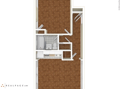 One Bedroom One Bath B: Beds - 1: Baths - 1: SqFt Range - 545 to 545