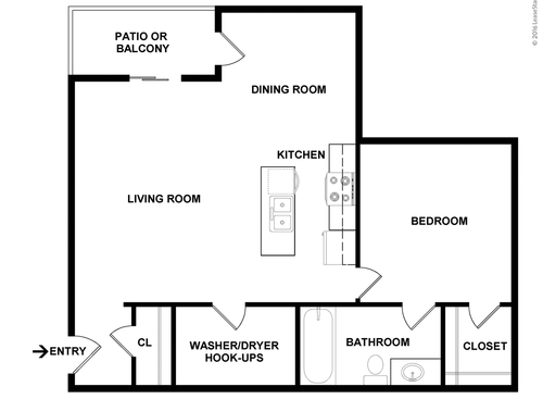 1 Bedroom: Beds - 1: Baths - 1: SqFt Range - 750 to 750