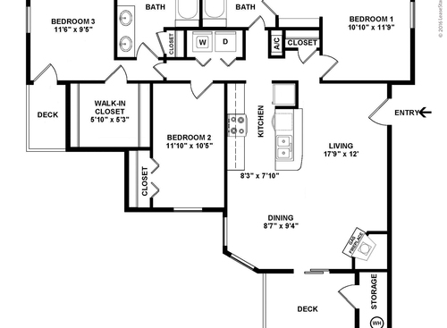 Hemingway: Beds - 3: Baths - 2: SqFt Range - 1101 to 1101