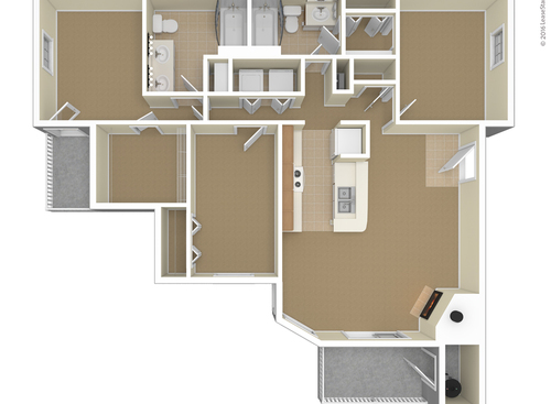 Hemingway: Beds - 3: Baths - 2: SqFt Range - 1101 to 1101