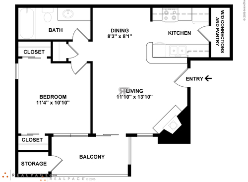 1 Bedroom: Beds - 1: Baths - 1: SqFt Range - 600 to 600