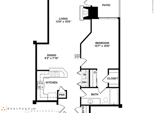 A2 - 1 Bedroom: Beds - 1: Baths - 1: SqFt Range - 835 to 835