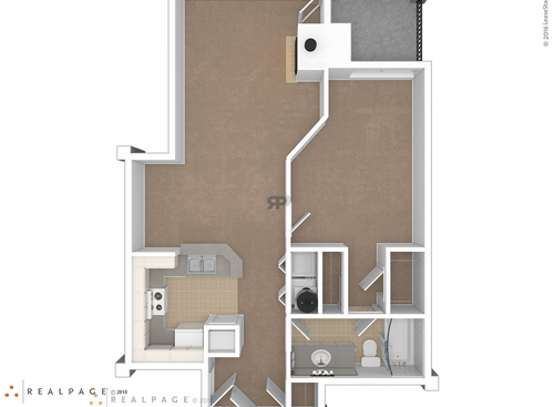 A2 - 1 Bedroom: Beds - 1: Baths - 1: SqFt Range - 835 to 835