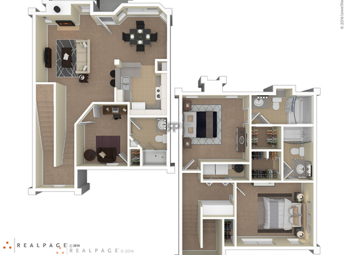 C1 - 3 Bedroom: Beds - 3: Baths - 3: SqFt Range - 1345 to 1345