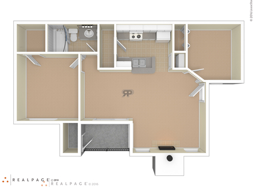 1 Bedroom: Beds - 1: Baths - 1: SqFt Range - 779 to 779