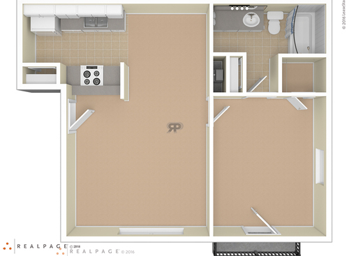 1B: Beds - 1: Baths - 1: SqFt Range - 661 to 661