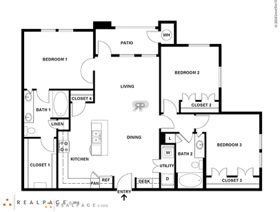 C1: Beds - 3: Baths - 2: SqFt Range - 1170 to 1170