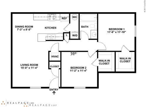 Sterling: Beds - 2: Baths - 1: SqFt Range - 866 to 866