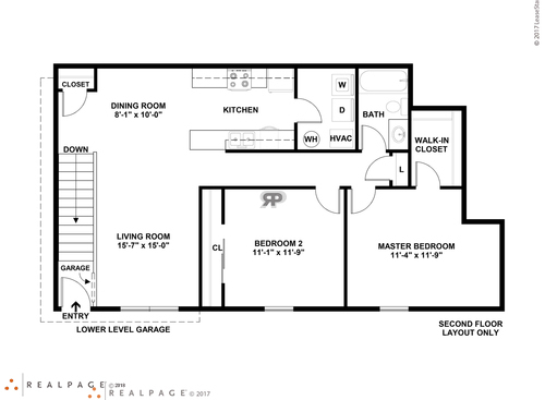 Chillmark with Garage: Beds - 2: Baths - 1: SqFt Range - 1064 to 1064