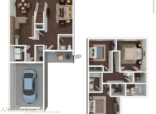 Townsfair with Garage: Beds - 3: Baths - 2.5: SqFt Range - 1448 to 1448
