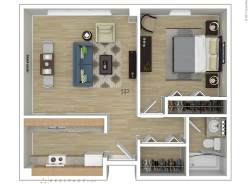 The Tremont: Beds - 1: Baths - 1: SqFt Range - 702 to 702