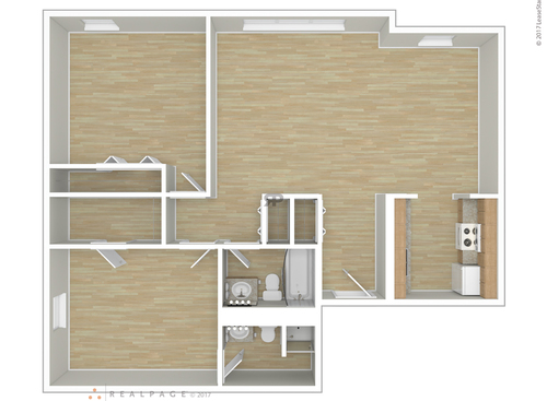 The Clarendon: Beds - 2: Baths - 2: SqFt Range - 1065 to 1065