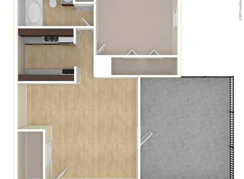 St Lucia: Beds - 2: Baths - 1: SqFt Range - 456 to 456