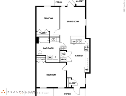 The Grove At Keith Creek - A1 - 2 bed - 1 bath - 820 sf