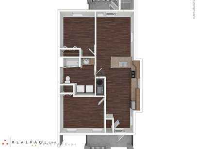 The Grove At Keith Creek - A1 - 2 bed - 1 bath - 820 sf