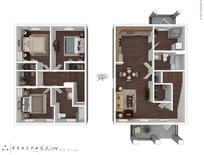 The Grove At Keith Creek - A2 - 3 bed - 2 bath - 1180 sf