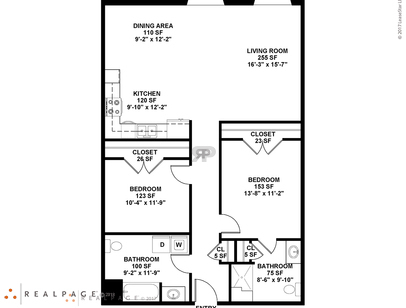 Plymouth H-C: Beds - 2: Baths - 2: SqFt Range - 1185 to 1185