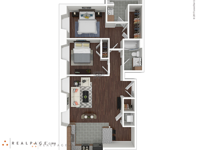 Kennedy: Beds - 2: Baths - 2: SqFt Range - 1060 to 1060