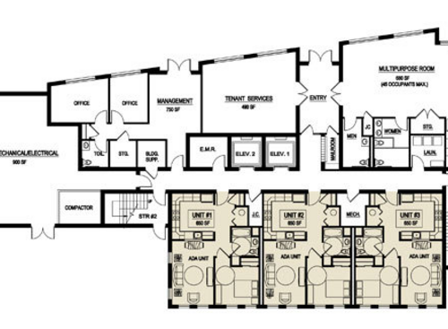 1 Bedroom 1 Bath: Beds - 1: Baths - 1: SqFt Range - 650 to 650