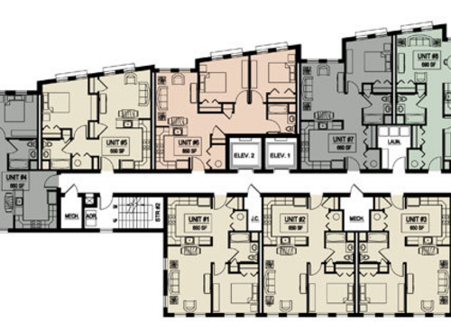 2 Bedroom 1 Bath: Beds - 2: Baths - 1: SqFt Range - 850 to 850