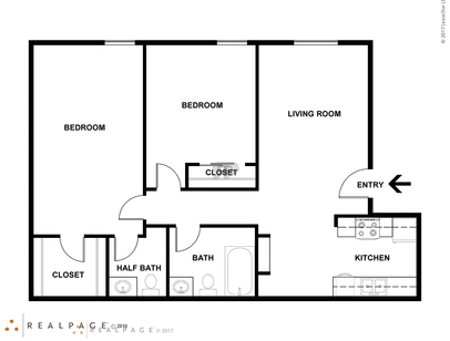 El Rancho: Beds - 2: Baths - 2: SqFt Range - 875 to 875