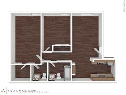 El Rancho: Beds - 2: Baths - 2: SqFt Range - 875 to 875