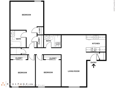 El Pueblo: Beds - 3: Baths - 2: SqFt Range - 1120 to 1120