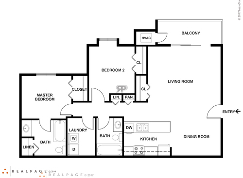 Ashbury: Beds - 2: Baths - 2: SqFt Range - 970 to 970