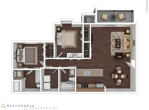 Ashbury: Beds - 2: Baths - 2: SqFt Range - 970 to 970