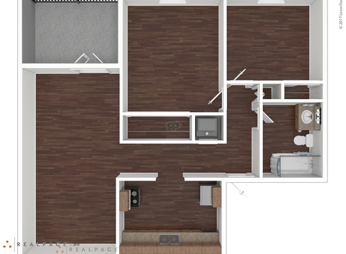 The Windrock: Beds - 2: Baths - 1: SqFt Range - 1000 to 1000