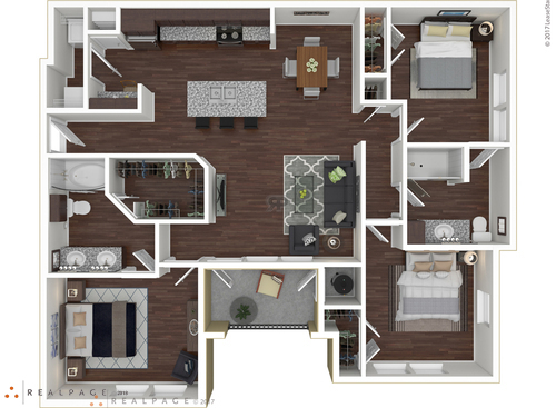 Bradford: Beds - 3: Baths - 2: SqFt Range - 1276 to 1276