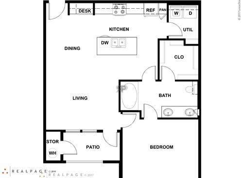 Hickory: Beds - 1: Baths - 1: SqFt Range - 776 to 776