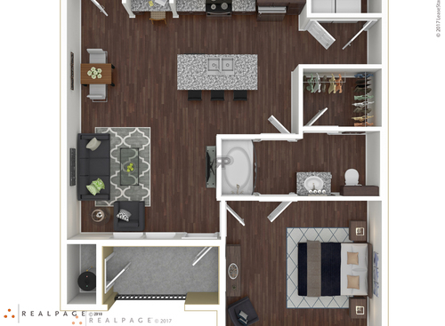 Hickory - HC Accessible: Beds - 1: Baths - 1: SqFt Range - 776 to 776