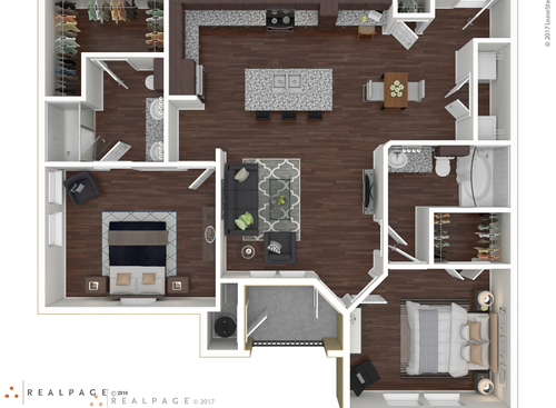 Willow: Beds - 2: Baths - 2: SqFt Range - 1110 to 1110