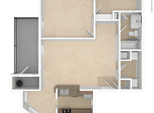 Caroline - Premium: Beds - 1: Baths - 1: SqFt Range - 783 to 783