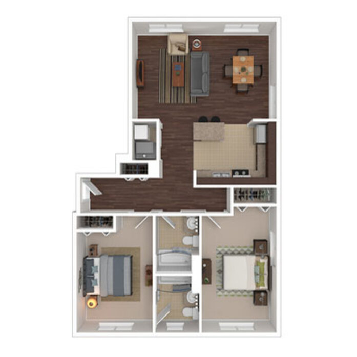 North Side Chicago Apartments Ravenswood Terrace Floor Plans 2d Diagram Furnished