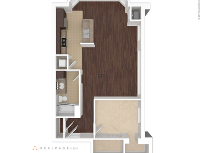 Roosevelt School Apartments - A3 - 1 bed - 1 bath - 870 sf