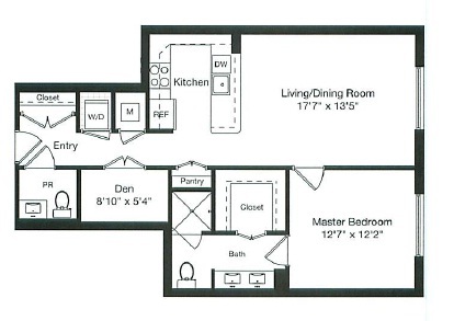 Apartment 1-0308 floorplan