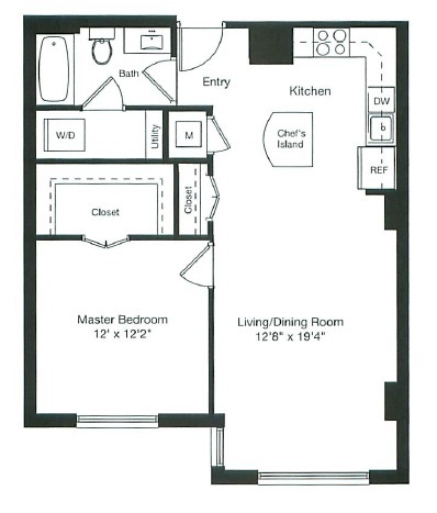 Apartment 1-0422 floorplan