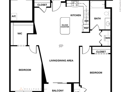 2/1 - 50%: Beds - 2: Baths - 1: SqFt Range - 975 to 975