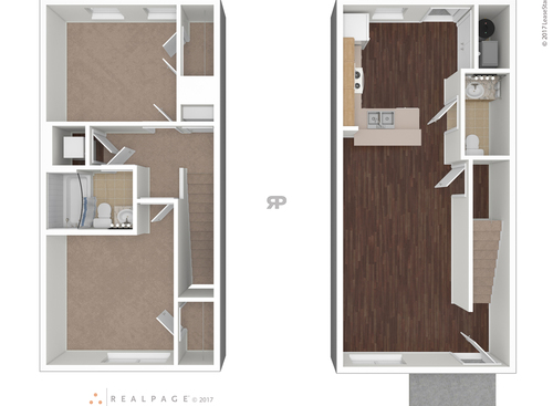 2 Bedroom: Beds - 2: Baths - 1: SqFt Range - 960 to 960
