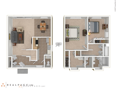 2 Bed / 1.5 Bath TH: Beds - 2: Baths - 1.5: SqFt Range - 1280 to 1280